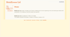 Desktop Screenshot of metalecosse.co.uk