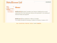 Tablet Screenshot of metalecosse.co.uk